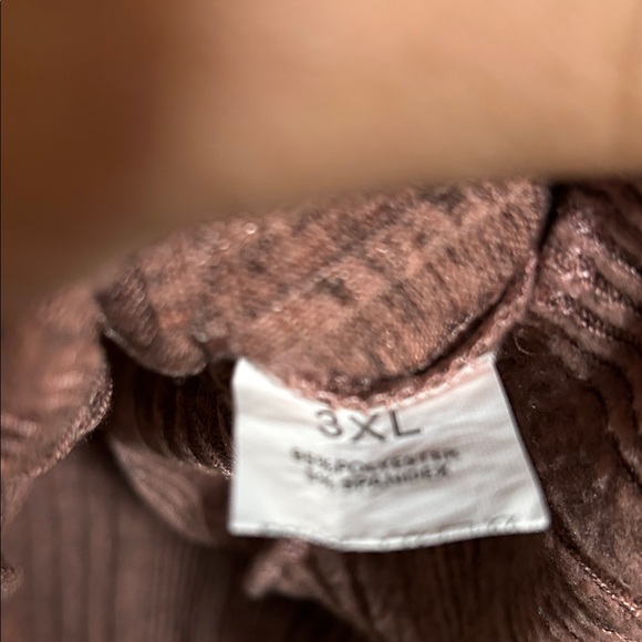 SHEIN Button-Front Ribbed Sweater - Rust - Picture 2 of 3